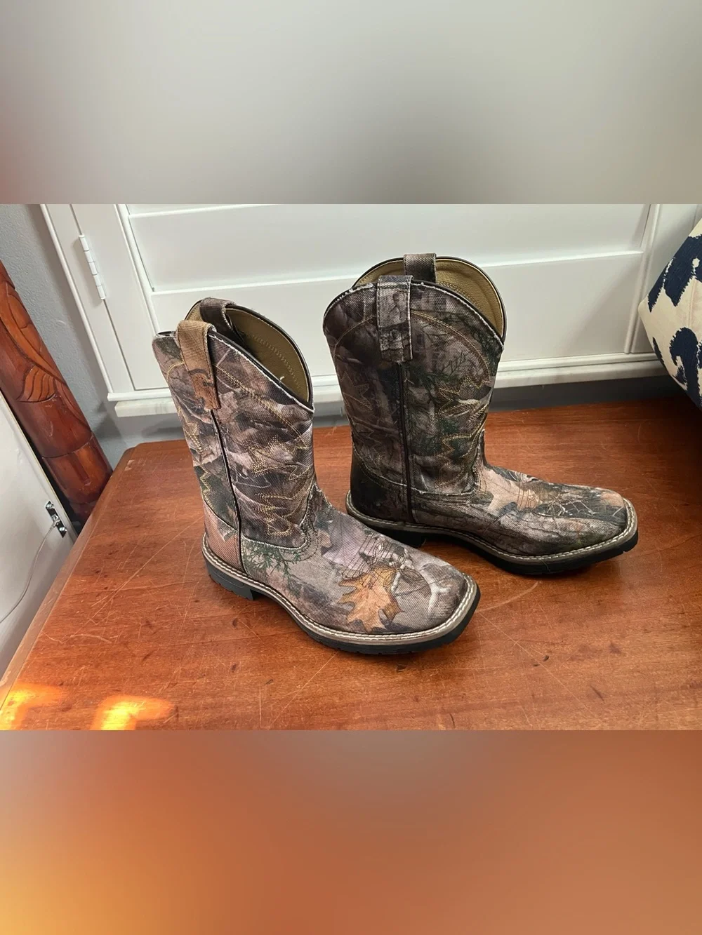 Smoky Mountain Kids Camo Western Boots | Youth Size 2.5